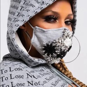 Bejeweled Fashion Face Mask
